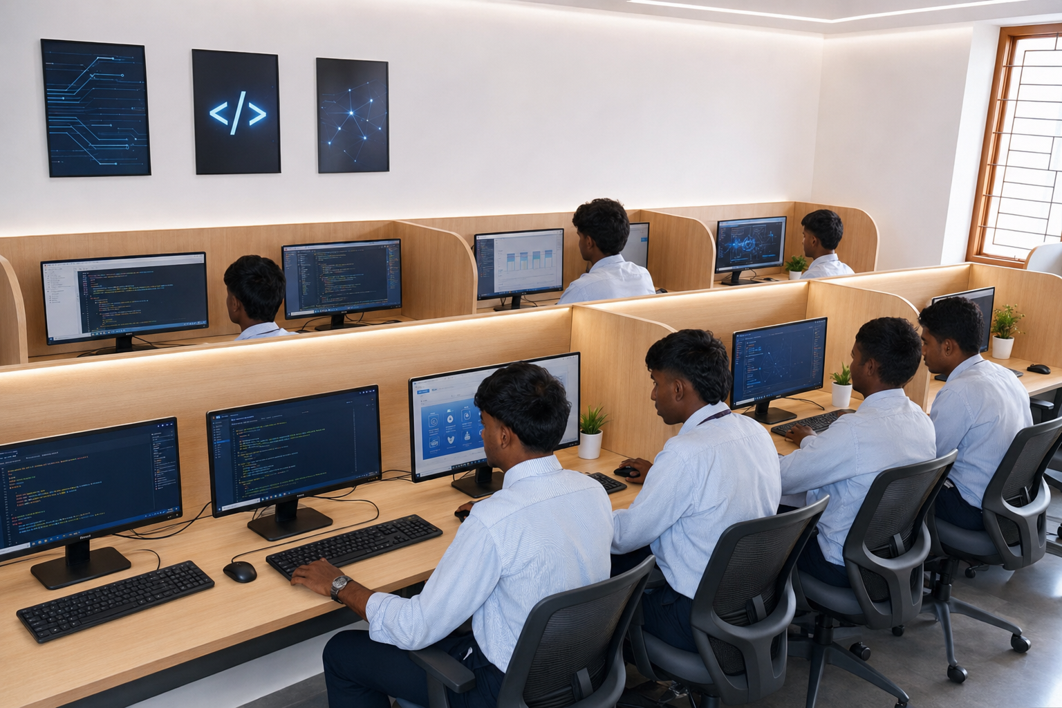Modern computer lab facility at Sacred Heart Institutions